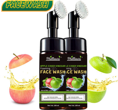 Phillauri Apple Splash Purifying Facial Wash Cleanse, balance, and revitalize with the power of apple cider vinegar Face Wash(300 ml)