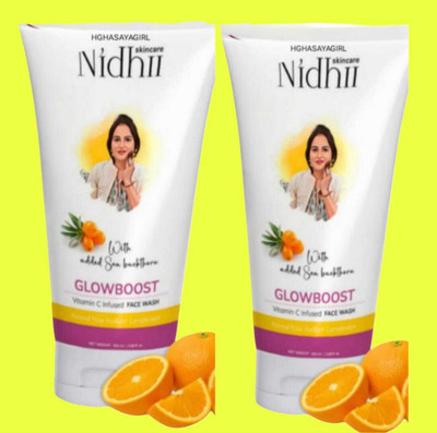 HGHASAYAGIRL NIDHI SKINCARE Glow Boost Vitamin C (pack of 2) 29 Face Wash(200 g)