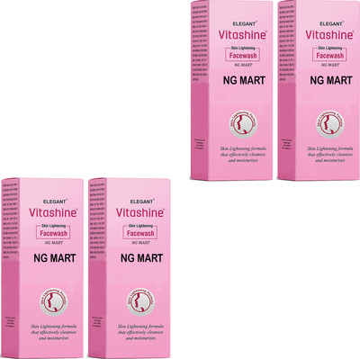 NG MART VITASHINE SKIN LIGHTNING FACEWASH PACK OF - 4 Face Wash(400 ml)