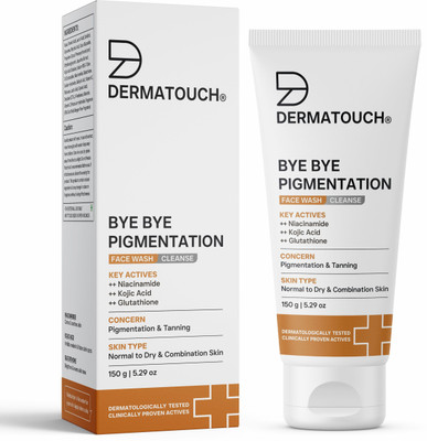 Dermatouch Bye Bye Pigmentation  Niacinamide, Kojic Acid, & Glutathione Face Wash(150 g)