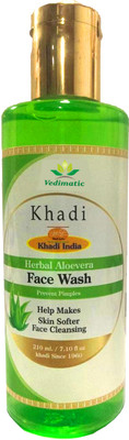 vedimatic KHADI HERBAL ALOEVERA FACEWASH-210ML Face Wash(210 ml)