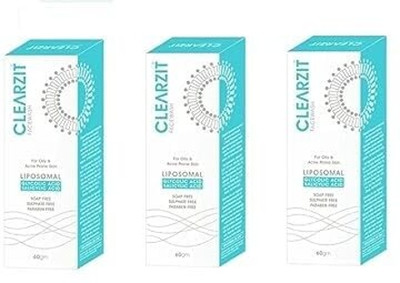 CLEARZIT FACE WASH for Oily & Acne Prone Skin Each-60g (Pack of 3) Face Wash(120 g)