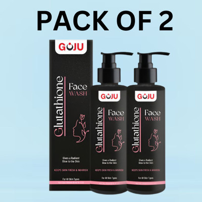 GOJU Pack of 2-Fragrance-Free Glutathione  Face Wash(250 ml)