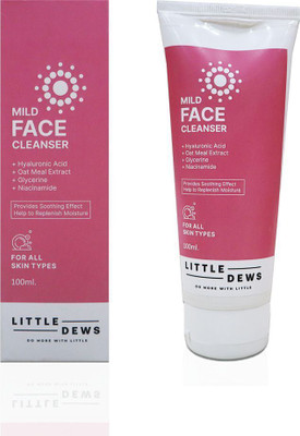 Little Dews Mild Face Cleanser with Hyaluronic Acid & Niacinamide – 100ml Face Wash(100 ml)