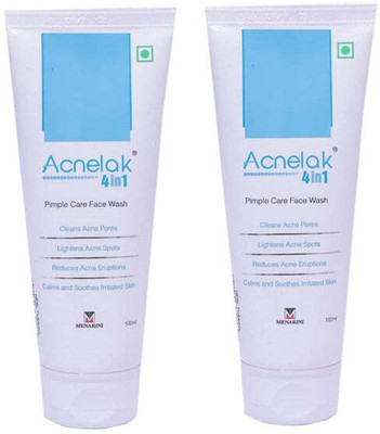 Acnelak 4 in 1 pimple care face wash pack of 2 Face Wash(100 ml)