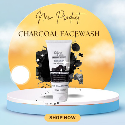 glow & clean whitening face wash CHARCOAL Face Wash(100 ml)