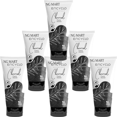 NG MART ENCYCLO ACTIVE CHARCOAL FACEWASH FOR DEEP CLEANSING PACK OF -6 Face Wash(360 ml)