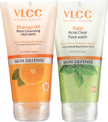 VLCC Tulsi Acne Clear with FREE Orange Cleansing  Face Wash(300 ml)