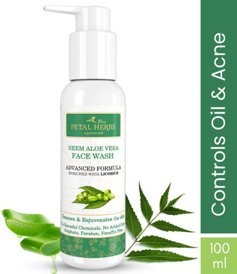 Petal Herbs Ayurveda Sulphate free Neem & Aloe Vera  - No Sulphate Paraben Paraffin Face Wash(100 ml)