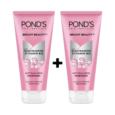 POND's Bright Beauty Combo, Pack of 2, Spotless Glow with Vitamin B3 Face Wash(400 g)