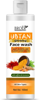 BROER Ubtan Natural with Turmeric & Saffron for Tan removal and Skin brightening Face Wash(100 ml)