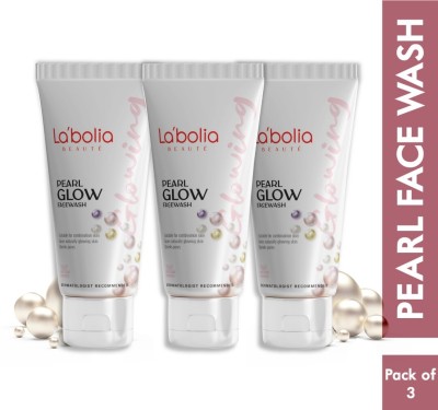 LABOLIA pearls glow face wash 50gm pack of 3 Face Wash(50 g)