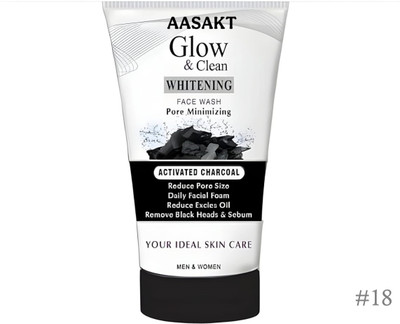 AASAKT Whitening Charcoal  For Clear Bright Healthy Skin Face Wash(100 g)