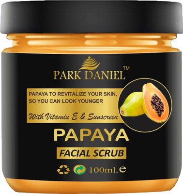 PARK DANIEL Papaya Extract Face Cleanser Scrub Deep Cleansing Skin Pack of 1 100 ML Face Wash(100 ml)