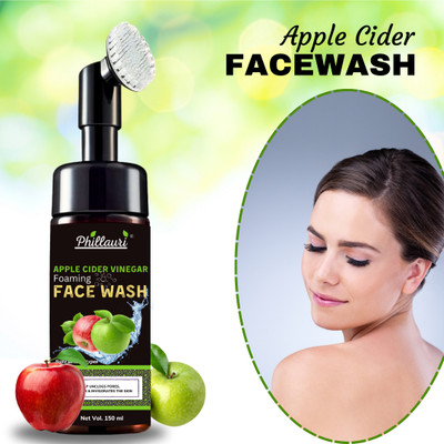 Phillauri Apple Cider Vinegar Foaming Clarifying Skin - All Skin Types Face Wash(150 ml)