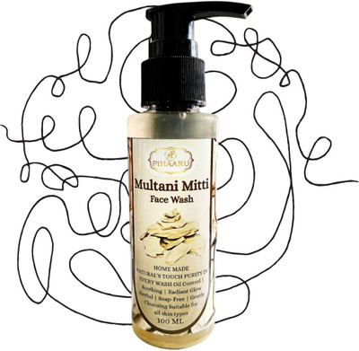 Pihaaru Gentle Touch Multani Mitti  – Herbal Oil Control (100ml)| Face Wash(100 ml)