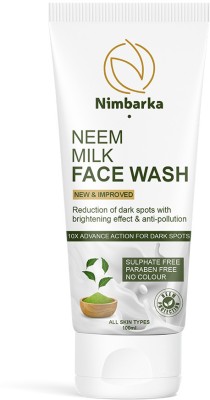 NIMBARKA NEEM MILK FACEWASH | REDUCTION OF DARK SPOTS WITH BRIGHTENING EFFECT & ANTI-POLLUTION | 100 ML PACK OF 1 Face Wash(100 ml)