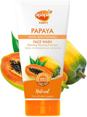 APAPA Papaya  for Bright Glowing Skin with Natural Extract for Deep Cleansing Face Wash(150 ml)