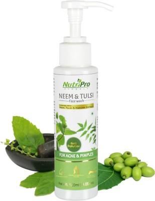 NutriPro Neem & Tulsi | For Acne & Pimples| Enriched With Neem, Tulsi Face Wash(120 ml)