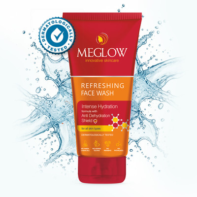 meglow Refreshing Facewash Men & Women for Deep Cleansing & Hydration | All Skin Types Face Wash(70 g)