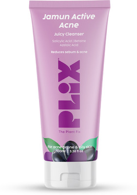 The Plant Fix Plix Salicylic Acid Jamun  Cleanser Gel For Active Acne & Oil Control Face Wash deal from flipkart