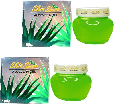 MOSKLIN SKINSHINE ALOEVERA FACE GEL FOR SKIN CLEANSING & MOISTURE PACK OF - 2 Face Wash(200 g)