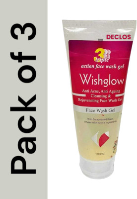 DECLOS wishglow triple action facewash gel Face Wash(300 g)