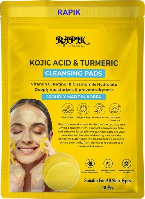 RAPIK Kojic Acid and Turmeric Cleansing Pads-WZ Face Wash(200 g)