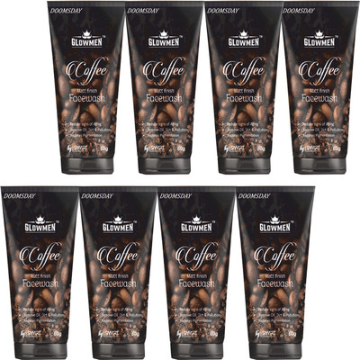 DOOMSDAY GLOWMEN COFFEE MATT FINISH FACEWASH FOR REMOVE DARK SPOTS PACK OF - 8 Face Wash(480 g)