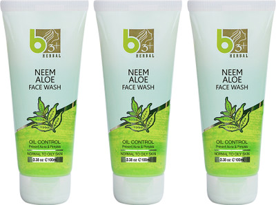 B3+ Herbal b3plusherbal 3 in 1 Neem  Face Wash(100 ml)