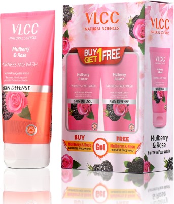 VLCC Mulberry & Rose  Buy One Get One - Fairness & Cleansing Face Wash(300 ml)