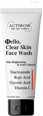 ACTIWOW Hello  Natural Refreshing Foam for Fresh Glow Face Wash(100 ml)