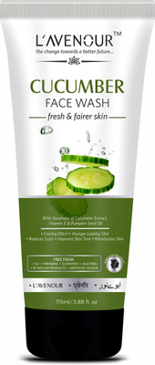 L'avenour Cucumber Facewash for Cooling Effect, Reduce Scars, Fresh & Fairer Skin for Men & Women Face Wash(115 ml)