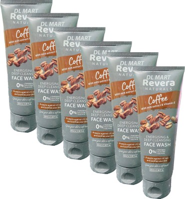 DL MART REVERA COFFEE FACE WASH PACK OF 6 Face Wash(600 ml)