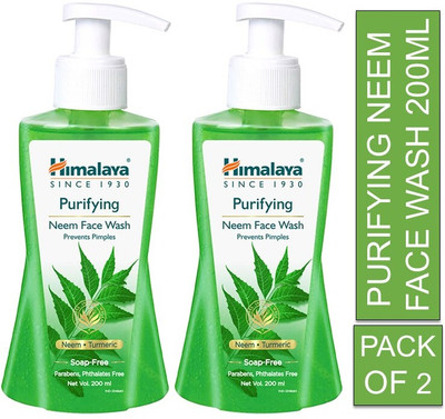 HIMALAYA Purifying Neem 200ml Pack Of 2 Face Wash(400 ml)