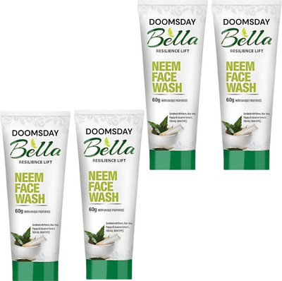 DOOMSDAY BELLA FACE WASH WITH NEEM AND UNIQUE PROPERTIES (60GX4) PACK OF 4 Face Wash(240 ml)