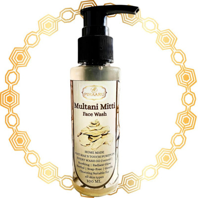 Pihaaru Pure Touch Multani Mitti  – Oil Control & Glow (100ml)' Face Wash(100 ml)