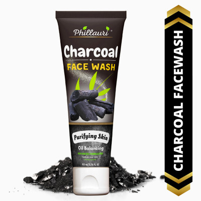 Phillauri Revitalize And Detoxify: Activated Charcoal Facewash Men & Women All Skin Types Face Wash (60 Ml) For Rs. 69 @ 77 %