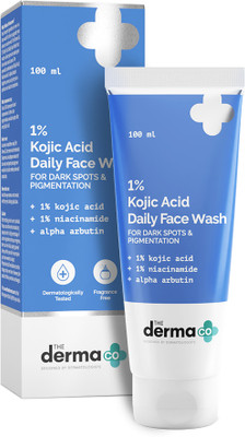 The Derma Co 1% Kojic Acid with Niacinamide & Alpha Arbutin For Dark Spots Men & Women All Skin Types Face Wash(100 ml)