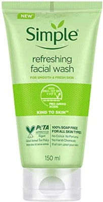 Simple Refreshing Facial Wash Smooth And Healthy Looking Skin 150 mL Face Wash(150 ml)