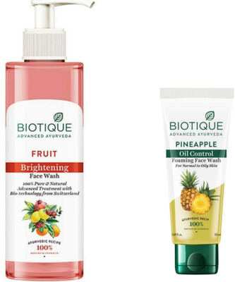 BIOTIQUE Fruit  200ml & Pineapple  50ml Face Wash(250 ml)