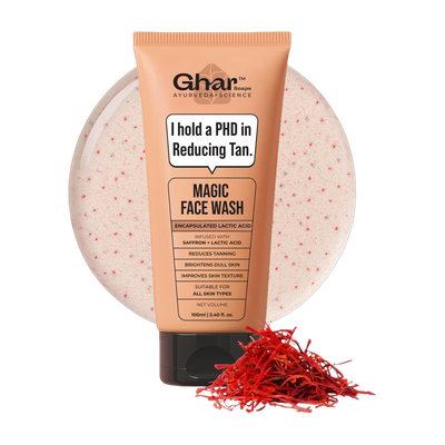 Ghar Soaps Magic | With Sandalwood, Saffron & Glutathione Face Wash(100 ml)
