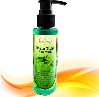 Pihaaru Neem Tulsi Anti-Acne  – Gentle Skin Protection (100ml), Face Wash(100 ml)