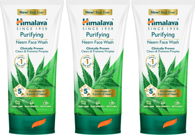 HIMALAYA Purifying Neem|Clinically proven to fight against acne and pimples|100% naturally derived Neem Face Wash(450 ml)