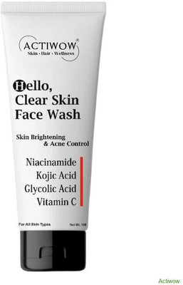 ACTIWOW Hello  Herbal Purity Cleanser for Clear Glow Face Wash(100 ml)