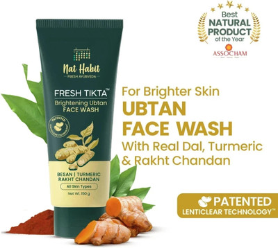 Nat Habit Ubtan  for Women & Men | Natural Face wash for Clear Glowing Skin Face Wash(150 g)