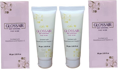 glossair Gloss-air  for Skin Whitening with Vitamin C (PACK OF 2) Face Wash(60 g)