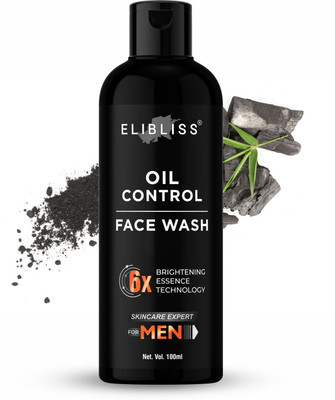 ELIBLISS Oil Control Men Powerful 6X Brightening Clear & Even Skin Tone Men All Skin Types Face Wash(100 ml)