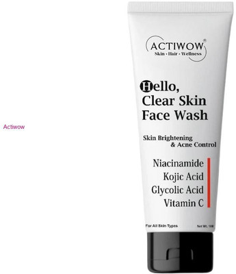 ACTIWOW Hello  Deep Foam Cleanser with Vitamin E Face Wash(100 ml)