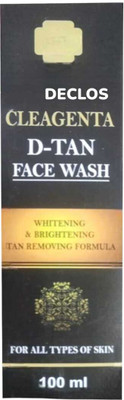 DECLOS CLEAGENTA D-TAN FACE WASH WHITENING & TAN REMOVING FORMULA Face Wash(100 g)
